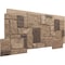 Ekena Millwork 49"W x 24 1/2"H x 1 1/4"D Castle Rock Stacked Stone, StoneWall Faux Stone Siding Panel, Smokey Ridge PNU24X48CRSR - alternate 5